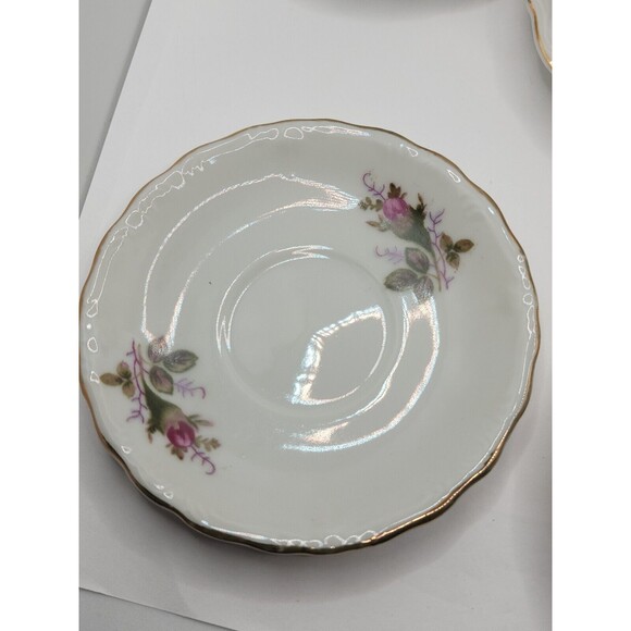 Royal Sealy Moss Rose China Mini Teapot, Creamer & Sugar w/Lid Made in Japan - Picture 14 of 16